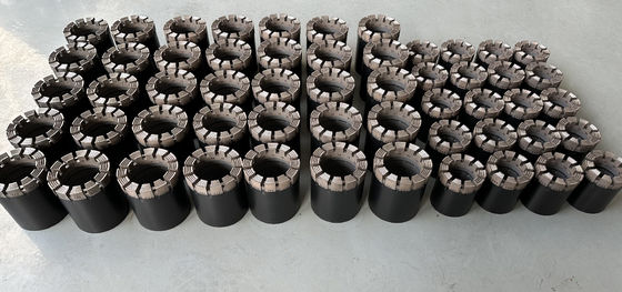 HQ NQ NW HW Geologisch Turbo-typeontwerp Impregneerd Diamantenkernbit
